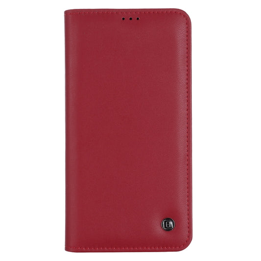 For iPhone 12 Pro Max GEBEI PU+TPU Horizontal Flip Protective Case with Holder & Card Slots(Red) by GEBEI