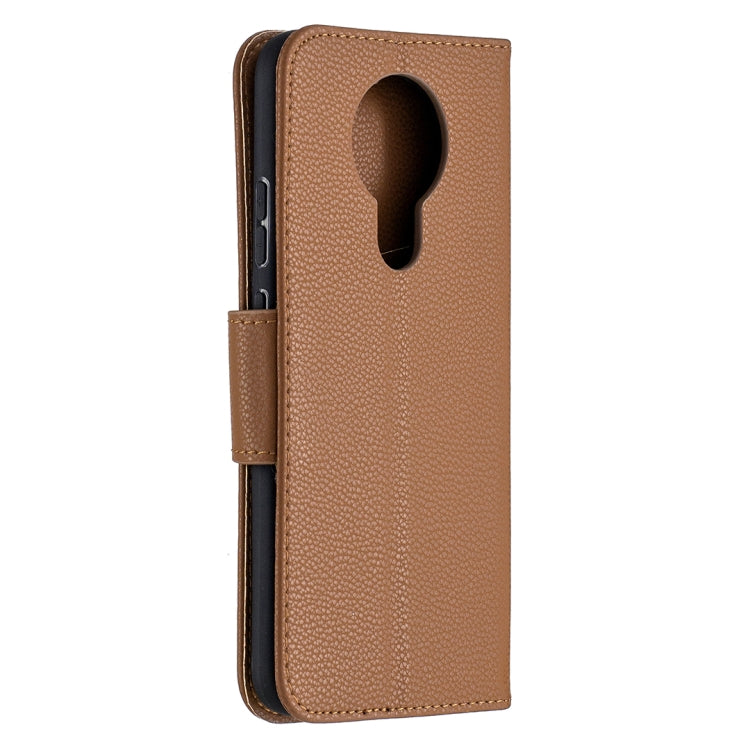 For Nokia 3.4 Litchi Texture Pure Color Horizontal Flip Leather Case with Holder & Card Slots & Wallet & Lanyard(Brown) - Nokia Cases by buy2fix | Online Shopping UK | buy2fix
