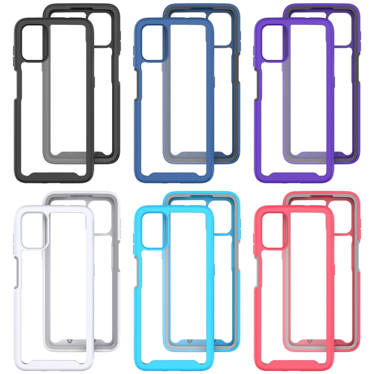 For Motorola Moto G9 Plus Starry Sky Solid Color Series Shockproof PC + TPU Protective Case(Red) by buy2fix