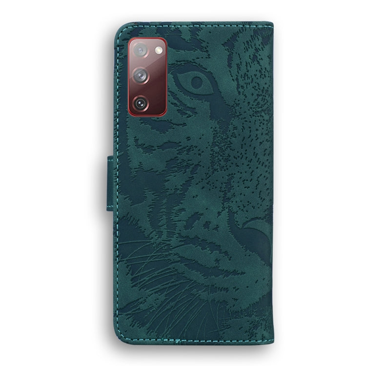For Samsung Galaxy S20 FE / S20 FE 5G / S20 Lite Tiger Embossing Pattern Horizontal Flip Leather Case with Holder & Card Slots & Wallet(Green) - Galaxy S20 FE Cases by NILLKIN | Online Shopping UK | buy2fix