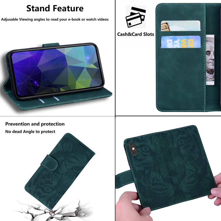 For Samsung Galaxy S20 FE / S20 FE 5G / S20 Lite Tiger Embossing Pattern Horizontal Flip Leather Case with Holder & Card Slots & Wallet(Green) - Galaxy S20 FE Cases by NILLKIN | Online Shopping UK | buy2fix