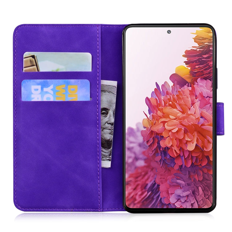 For Samsung Galaxy S20 FE / S20 FE 5G / S20 Lite Tiger Embossing Pattern Horizontal Flip Leather Case with Holder & Card Slots & Wallet(Purple) - Galaxy S20 FE Cases by NILLKIN | Online Shopping UK | buy2fix