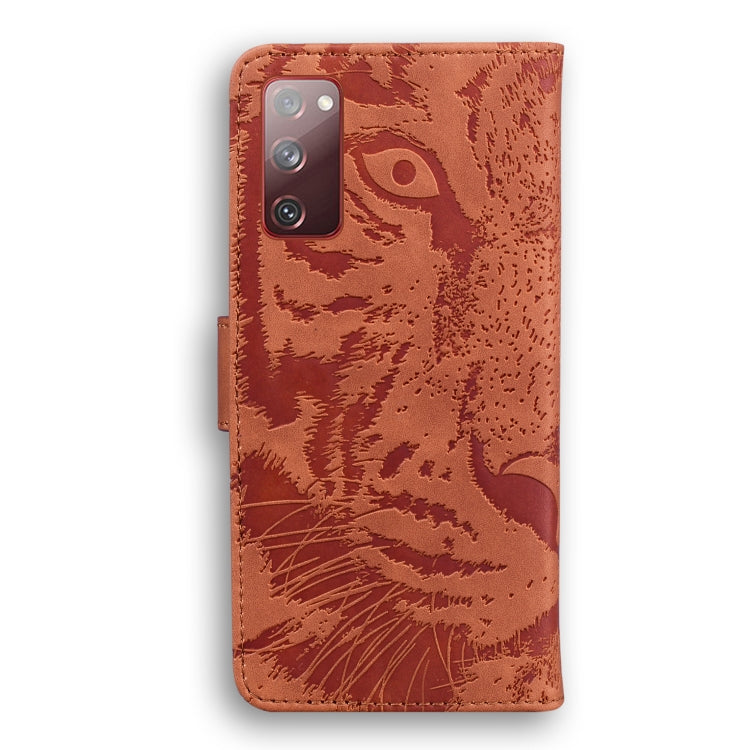 For Samsung Galaxy S20 FE / S20 FE 5G / S20 Lite Tiger Embossing Pattern Horizontal Flip Leather Case with Holder & Card Slots & Wallet(Brown) - Galaxy S20 FE Cases by NILLKIN | Online Shopping UK | buy2fix