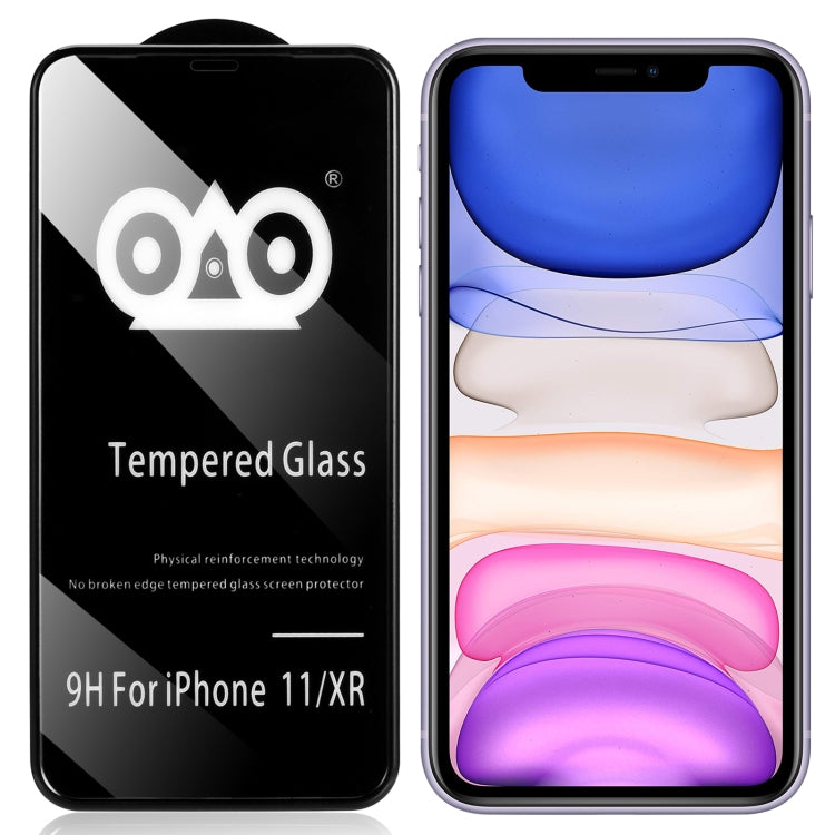 For iPhone 11 Shockproof Anti-breaking Edge Airbag Tempered Glass Film - iPhone 11 Tempered Glass by buy2fix | Online Shopping UK | buy2fix