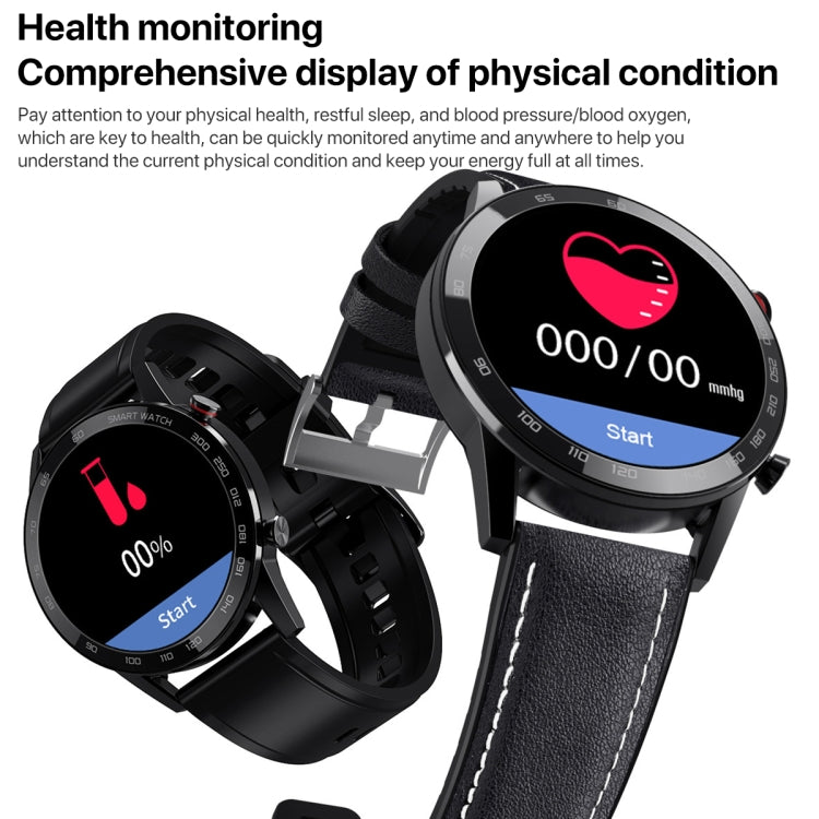 1.3 inch Touch Screen Dual-mode Bluetooth Smart Watch, Support Sleep Monitor / Heart Rate Monitor / Blood Pressure Monitoring(Black Silicone Strap) - Smart Watches by buy2fix | Online Shopping UK | buy2fix