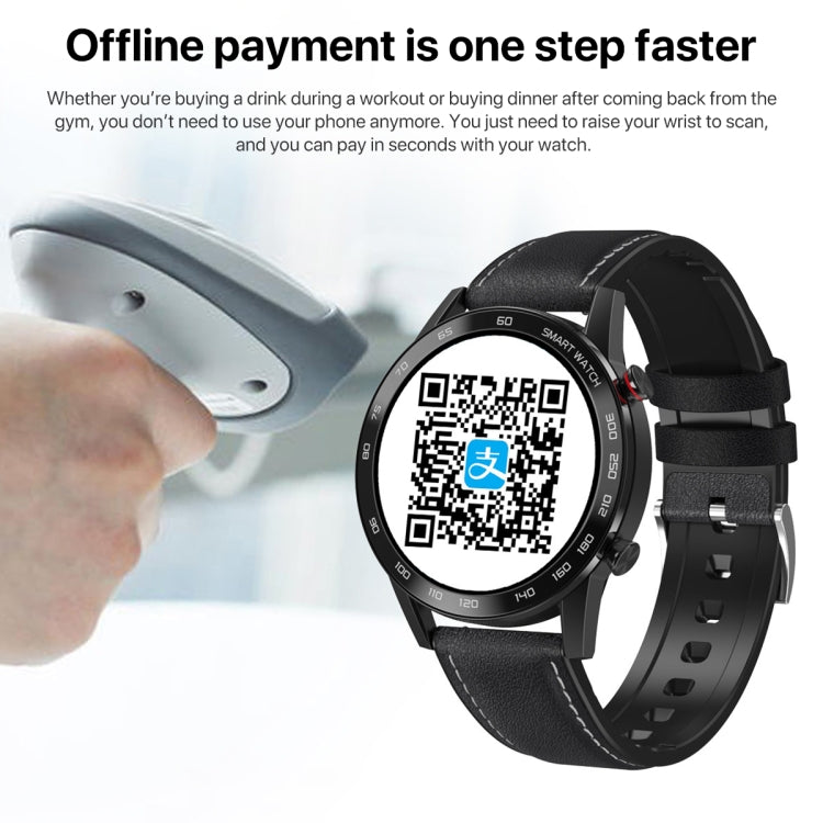 1.3 inch Touch Screen Dual-mode Bluetooth Smart Watch, Support Sleep Monitor / Heart Rate Monitor / Blood Pressure Monitoring(Black Silicone Strap) - Smart Watches by buy2fix | Online Shopping UK | buy2fix