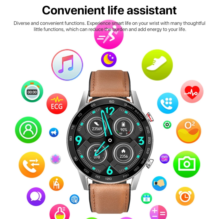 1.3 inch Touch Screen Dual-mode Bluetooth Smart Watch, Support Sleep Monitor / Heart Rate Monitor / Blood Pressure Monitoring(Black Silicone Strap) - Smart Watches by buy2fix | Online Shopping UK | buy2fix