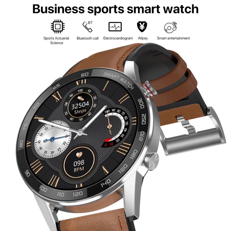 1.3 inch Touch Screen Dual-mode Bluetooth Smart Watch, Support Sleep Monitor / Heart Rate Monitor / Blood Pressure Monitoring(Black Silicone Strap) - Smart Watches by buy2fix | Online Shopping UK | buy2fix