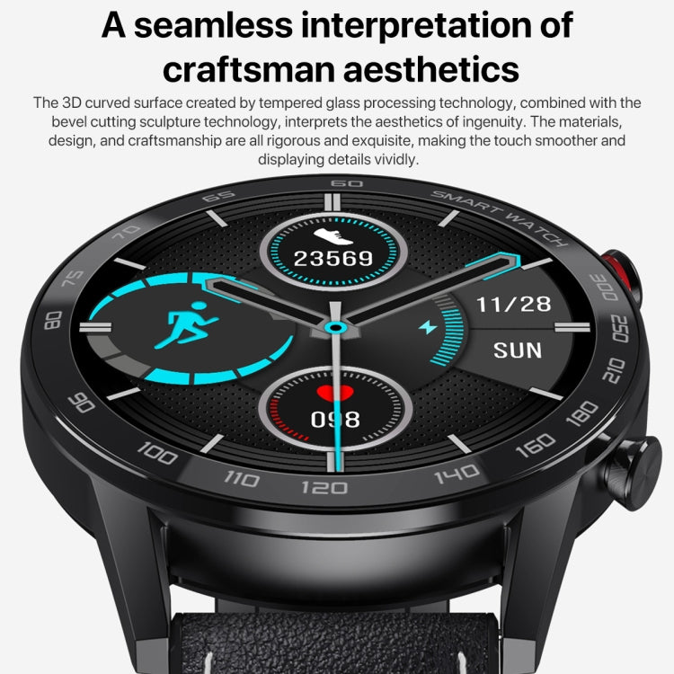 1.3 inch Touch Screen Dual-mode Bluetooth Smart Watch, Support Sleep Monitor / Heart Rate Monitor / Blood Pressure Monitoring(Black Silicone Strap) - Smart Watches by buy2fix | Online Shopping UK | buy2fix