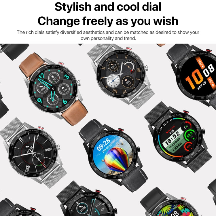 1.3 inch Touch Screen Dual-mode Bluetooth Smart Watch, Support Sleep Monitor / Heart Rate Monitor / Blood Pressure Monitoring(Black Silicone Strap) - Smart Watches by buy2fix | Online Shopping UK | buy2fix