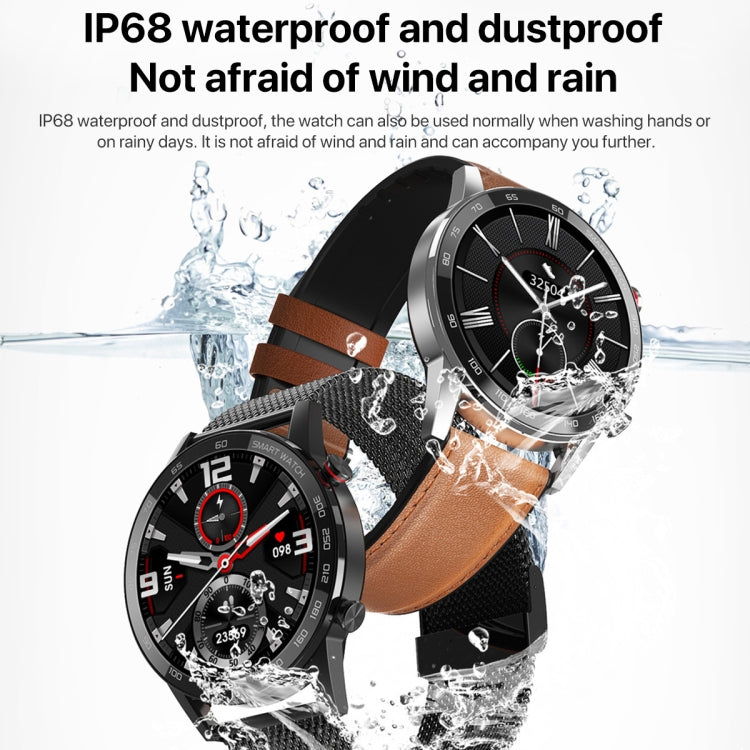 1.3 inch Touch Screen Dual-mode Bluetooth Smart Watch, Support Sleep Monitor / Heart Rate Monitor / Blood Pressure Monitoring(Black Silicone Strap) - Smart Watches by buy2fix | Online Shopping UK | buy2fix