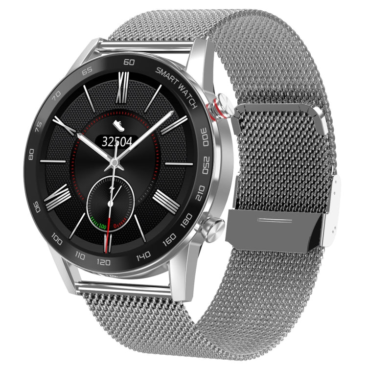 1.3 inch Touch Screen Dual-mode Bluetooth Smart Watch, Support Sleep Monitor / Heart Rate Monitor / Blood Pressure Monitoring(Silver Milanese Strap) - Smart Watches by buy2fix | Online Shopping UK | buy2fix