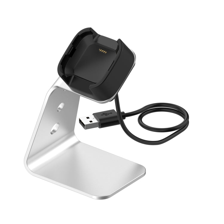 For Fitbit Versa 2 Universal Aluminum Alloy Charger Holder(Silver) - Charger by buy2fix | Online Shopping UK | buy2fix