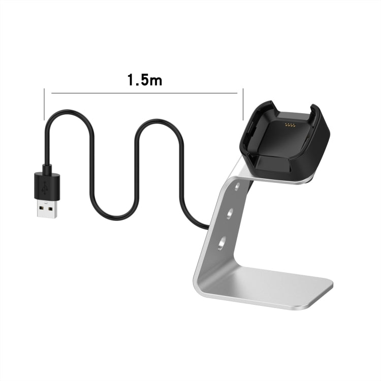 For Fitbit Versa 2 Universal Aluminum Alloy Charger Holder(Silver) - Charger by buy2fix | Online Shopping UK | buy2fix