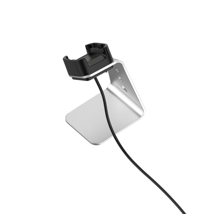 For Fitbit Versa 2 Universal Aluminum Alloy Charger Holder(Silver) - Charger by buy2fix | Online Shopping UK | buy2fix