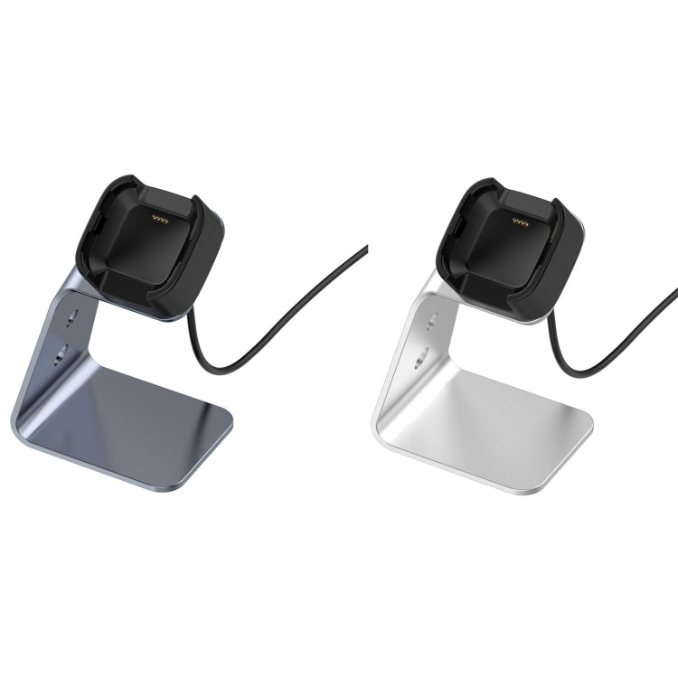 For Fitbit Versa 2 Universal Aluminum Alloy Charger Holder(Grey) by buy2fix
