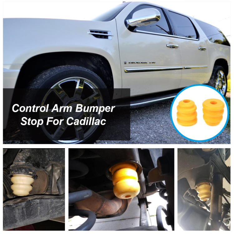 2 PCS Car Polyurethane Front Shock Absorber 15153958 for Cadillac / Chevrolet by buy2fix