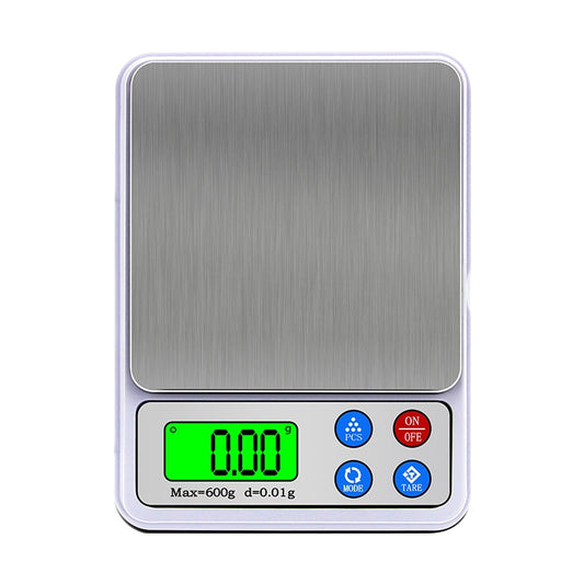 MH-555 600g x 0.01g High Accuracy Digital Electronic Portable Kitchen Scale Balance Device with 2.2 inch LCD Screen by buy2fix