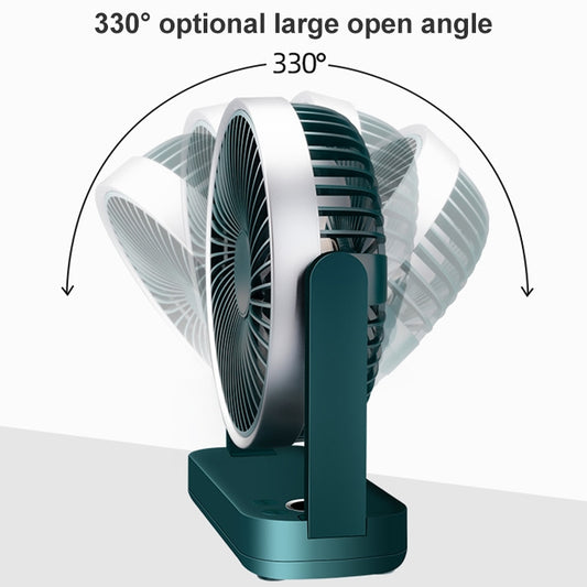 F701 Desktop Electric Fan with LED Display (Green) by buy2fix