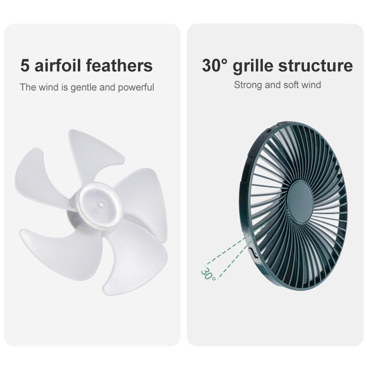 F701 Desktop Electric Fan with LED Display (White) - Electric Fans by buy2fix | Online Shopping UK | buy2fix