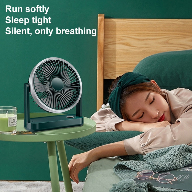 F701 Desktop Electric Fan with LED Display (White) - Electric Fans by buy2fix | Online Shopping UK | buy2fix