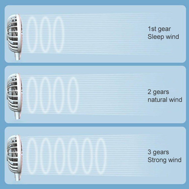 F6 Outdoor Mini Hanging Neck Fan USB Charging Lazy Small Fan (Blue) - Electric Fans by buy2fix | Online Shopping UK | buy2fix