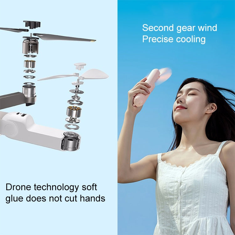 Xiaomi Youpin JISULIFE F8 Multifunctional Mini Fan Handheld Folding Fan(White) - Electric Fans by Jisulife | Online Shopping UK | buy2fix