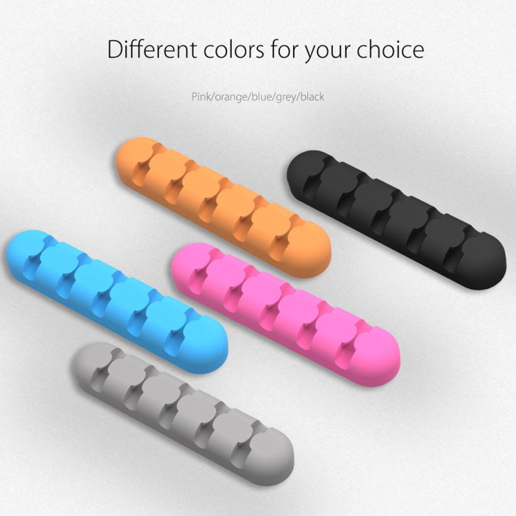 ORICO CBS5 Silicone Material Desktop Cable Manager Winder Fixer, Size: 9.6*2*1.2cm(Orange) by ORICO