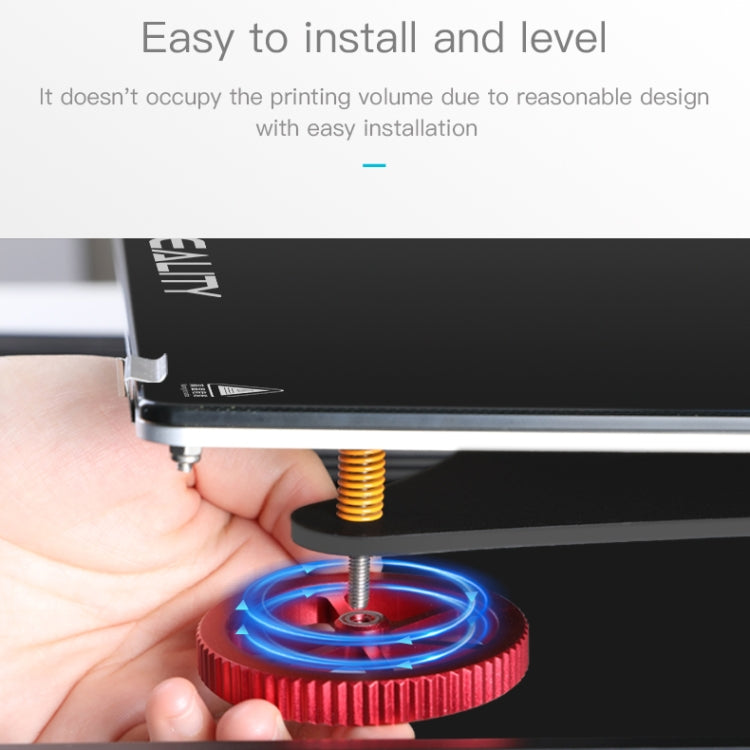 Creality Metal Red Hand Screwed Leveling Nut for Ender-3 / Ender-3 Pro / Ender-3 V2 / CR-10 Pro V2 3D Printer (Red) by Creality