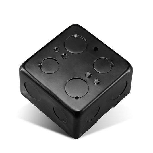 86mm Floor Plug Bottom Box Waterproof Five-hole Thickened Floor Pop-up Household Cassette Cable Box with Floor (Black) by buy2fix