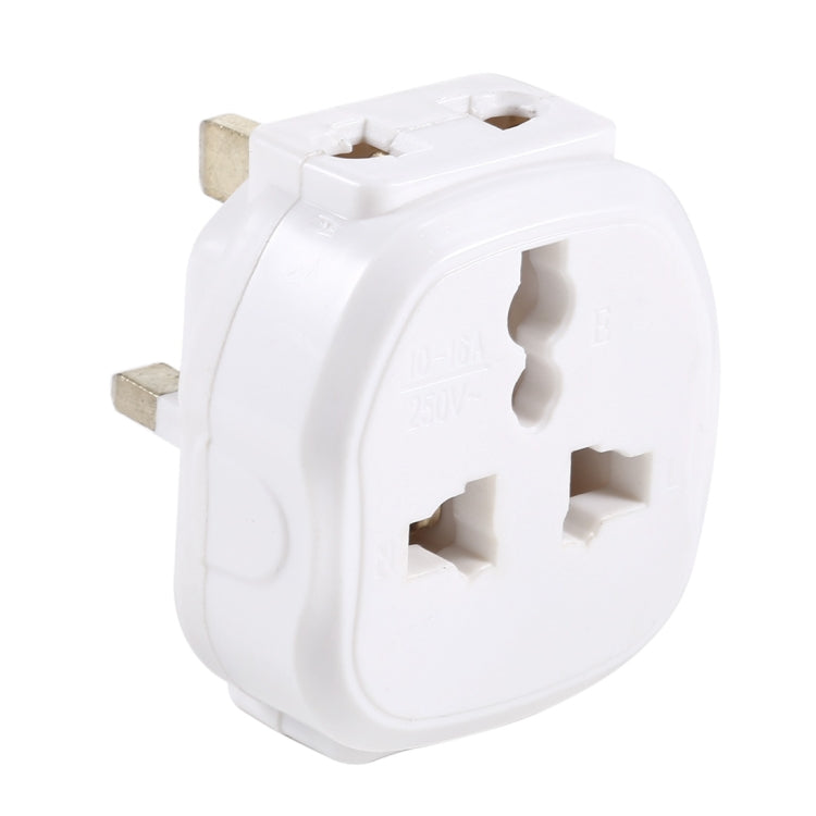 005HKD Portable Universal Socket Computer Server Power Adapter Travel Charger, UK Plug (White) - Plug Adaptor by buy2fix | Online Shopping UK | buy2fix