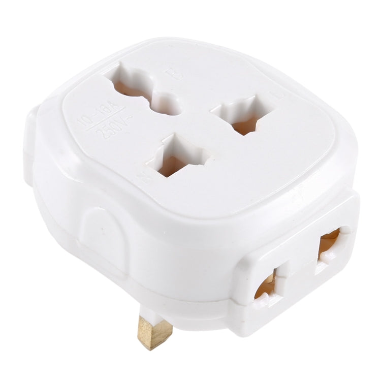 005HKD Portable Universal Socket Computer Server Power Adapter Travel Charger, UK Plug (White) - Plug Adaptor by buy2fix | Online Shopping UK | buy2fix