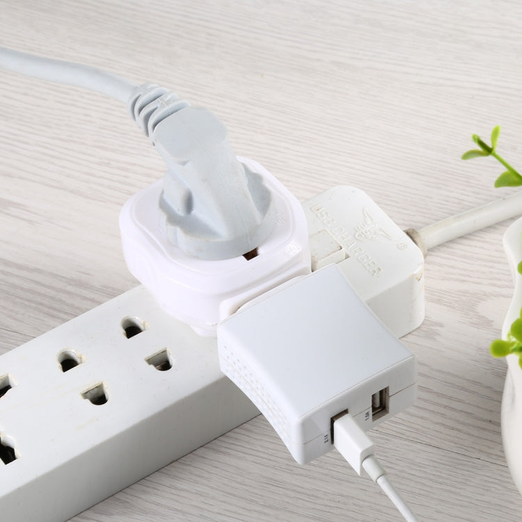 005HKD Portable Universal Socket Computer Server Power Adapter Travel Charger, UK Plug (White) - Plug Adaptor by buy2fix | Online Shopping UK | buy2fix