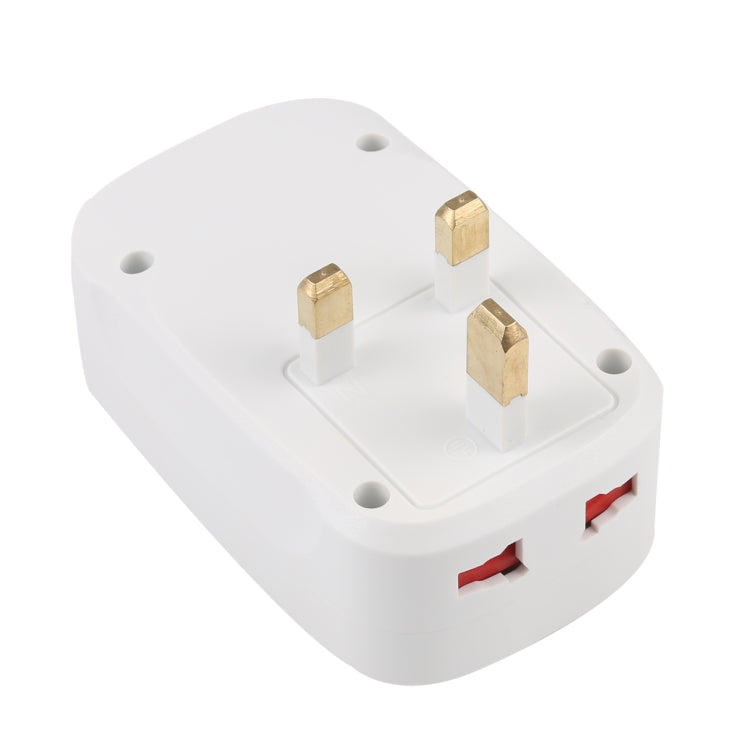 NK-823 2000W Dual USB Travel Charger Power Adapter Socket, UK Plug - USB Charger by buy2fix | Online Shopping UK | buy2fix