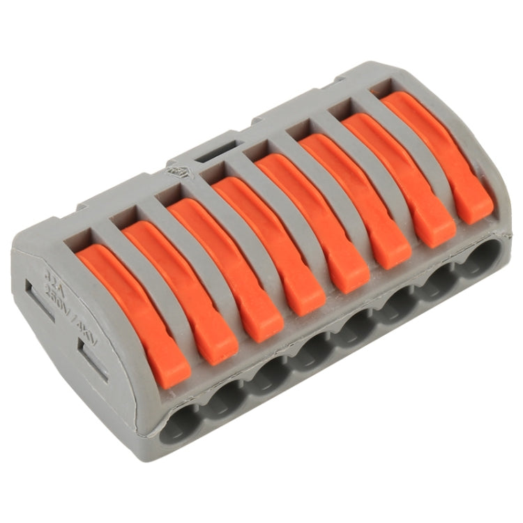 10 PCS 8 Port PCT Series Architectural Wiring Connector LED Lamp Conductor Distributor Junction Box Wire Joint - Connectors & Terminals by buy2fix | Online Shopping UK | buy2fix