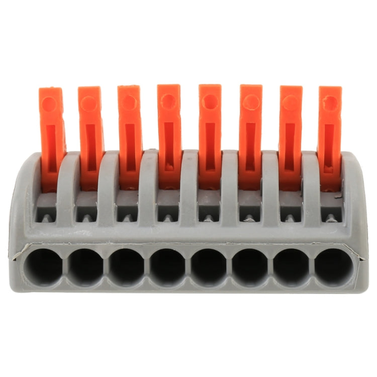 10 PCS 8 Port PCT Series Architectural Wiring Connector LED Lamp Conductor Distributor Junction Box Wire Joint - Connectors & Terminals by buy2fix | Online Shopping UK | buy2fix