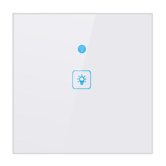 WS-EU-01 EWeLink APP & Touch Control 2A 1 Gang Tempered Glass Panel Smart Wall Switch, AC 90V-250V, EU Plug by buy2fix