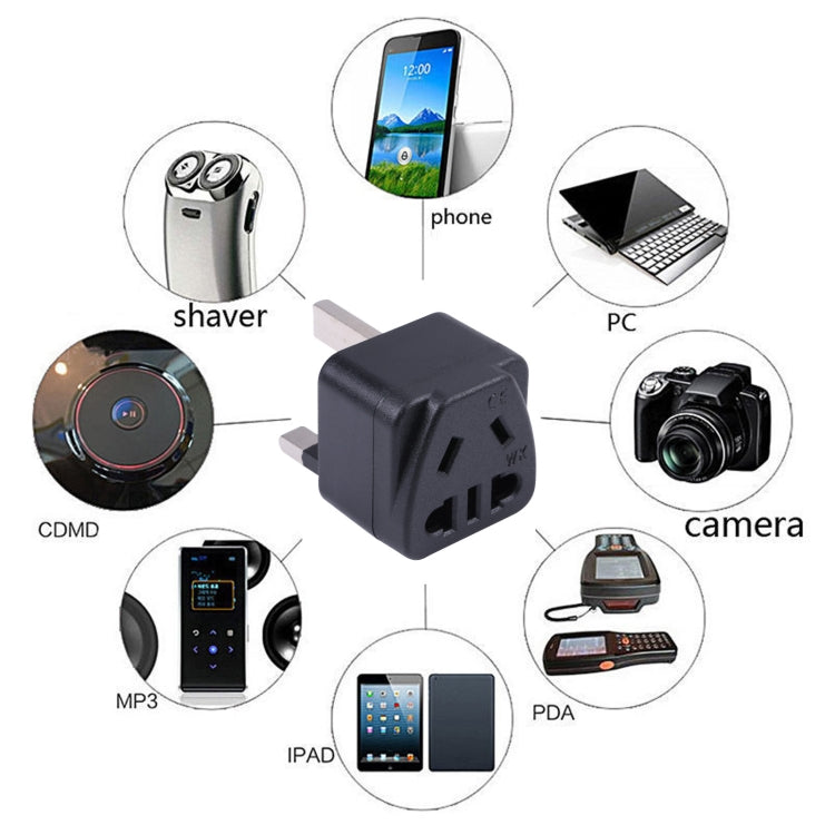 Portable Universal Five-hole WK to UK Plug Socket Power Adapter - Plug Adaptor by buy2fix | Online Shopping UK | buy2fix