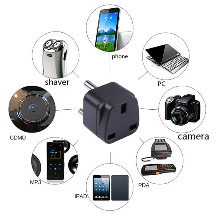 Portable UK to Small South Africa Plug Socket Power Adapter - Plug Adaptor by buy2fix | Online Shopping UK | buy2fix