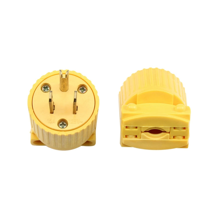 5-15P 125V Detachable Plug Adapter 15A Tripolar Power Adapter, US Plug - Plug Adaptor by buy2fix | Online Shopping UK | buy2fix