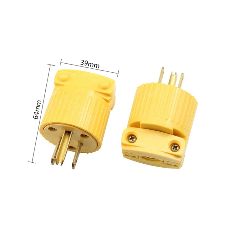 5-15P 125V Detachable Plug Adapter 15A Tripolar Power Adapter, US Plug - Plug Adaptor by buy2fix | Online Shopping UK | buy2fix