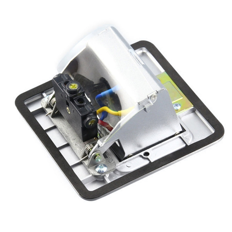 Hidden Pop-up Aluminum Alloy Computer Floor Socket with Cover Bottom Box, US Plug - by buy2fix | Online Shopping UK | buy2fix