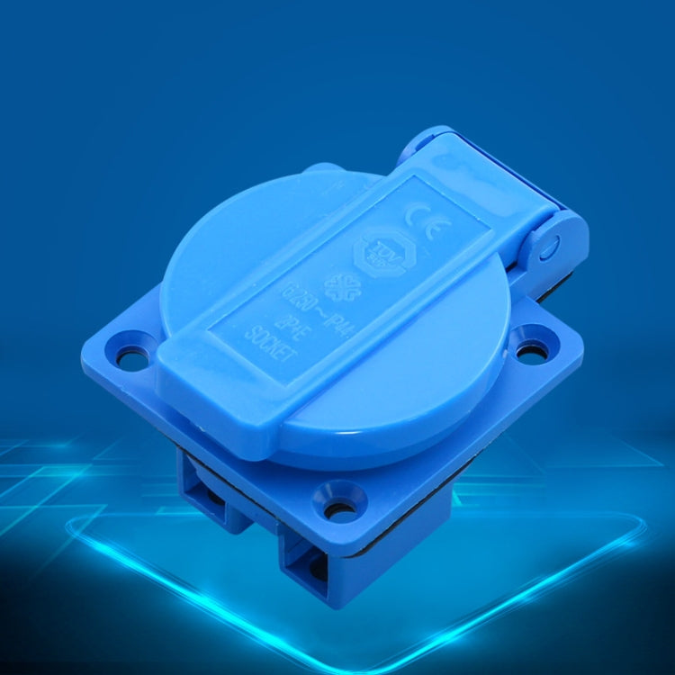 Outdoor IP44 Waterproof Socket with Cover, EU Plug - by buy2fix | Online Shopping UK | buy2fix