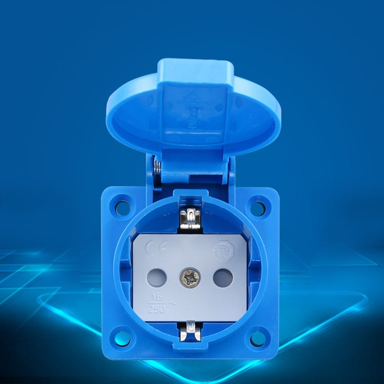 Outdoor IP44 Waterproof Socket with Cover, EU Plug - by buy2fix | Online Shopping UK | buy2fix