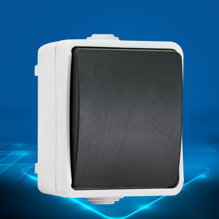 IP44 Waterproof Kitchen Bathroom Single Control Switch, EU Plug - by buy2fix | Online Shopping UK | buy2fix