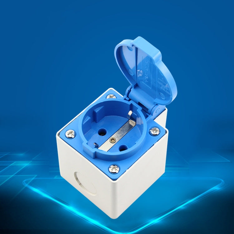 Outdoor IP44 Waterproof Socket with Cover, EU Plug - by buy2fix | Online Shopping UK | buy2fix