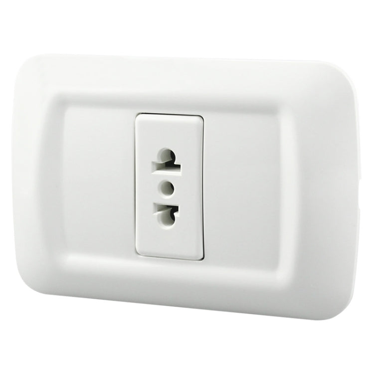 Round Flat Single Connection Ambipolar Wall-mounted Socket - by buy2fix | Online Shopping UK | buy2fix