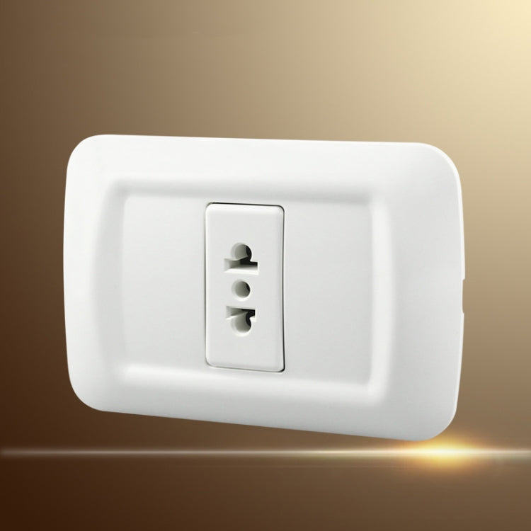 Round Flat Single Connection Ambipolar Wall-mounted Socket - by buy2fix | Online Shopping UK | buy2fix