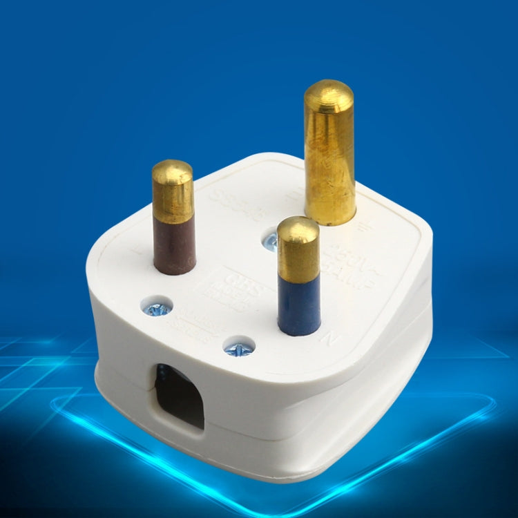 Three Pin Cylinder 15A Power Plug, UK Plug - Extension Socket by buy2fix | Online Shopping UK | buy2fix