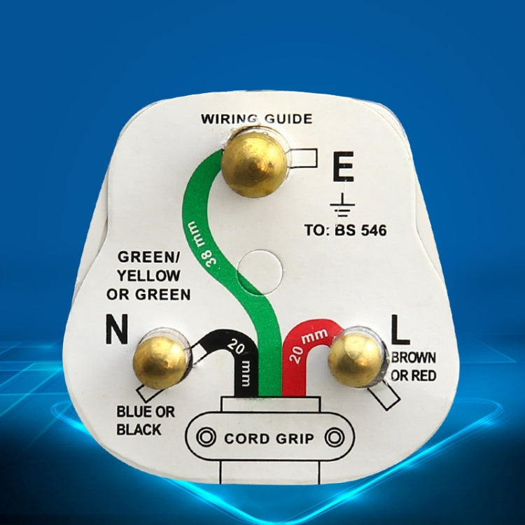 Three Pin Cylinder 15A Power Plug, UK Plug - Extension Socket by buy2fix | Online Shopping UK | buy2fix